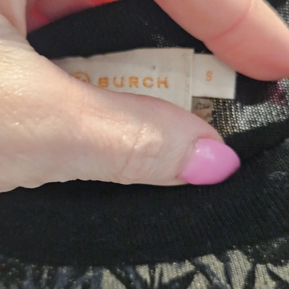 TORY BURCH HONOUR METALLIC-PRINT JACQUARD & KNIT SWEATER - Size Small